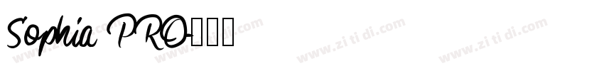 Sophia PRO字体转换